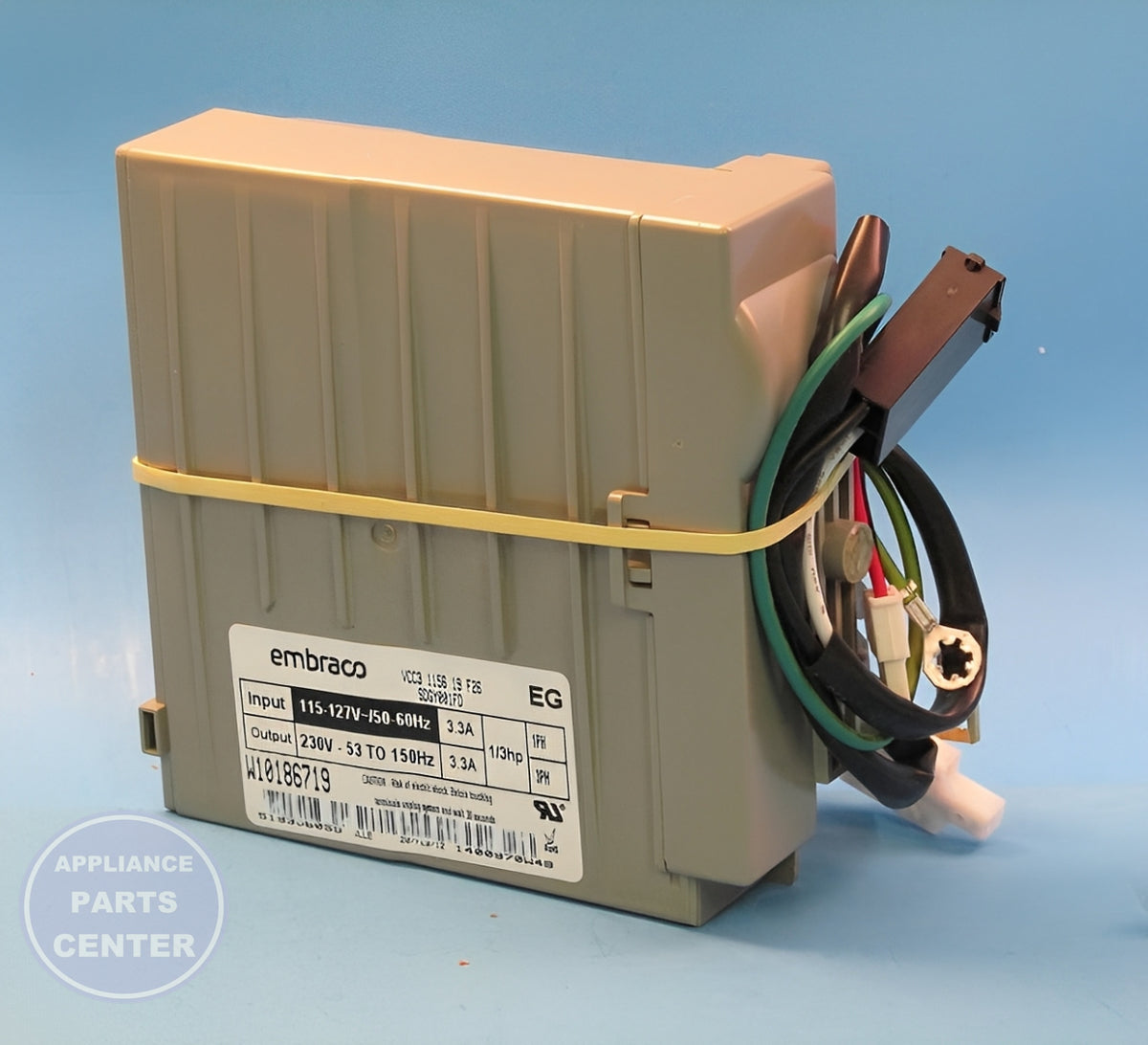 Whirlpool Refrigerator Inverter Box W10893917 - Installation in specific model showing key mounting points