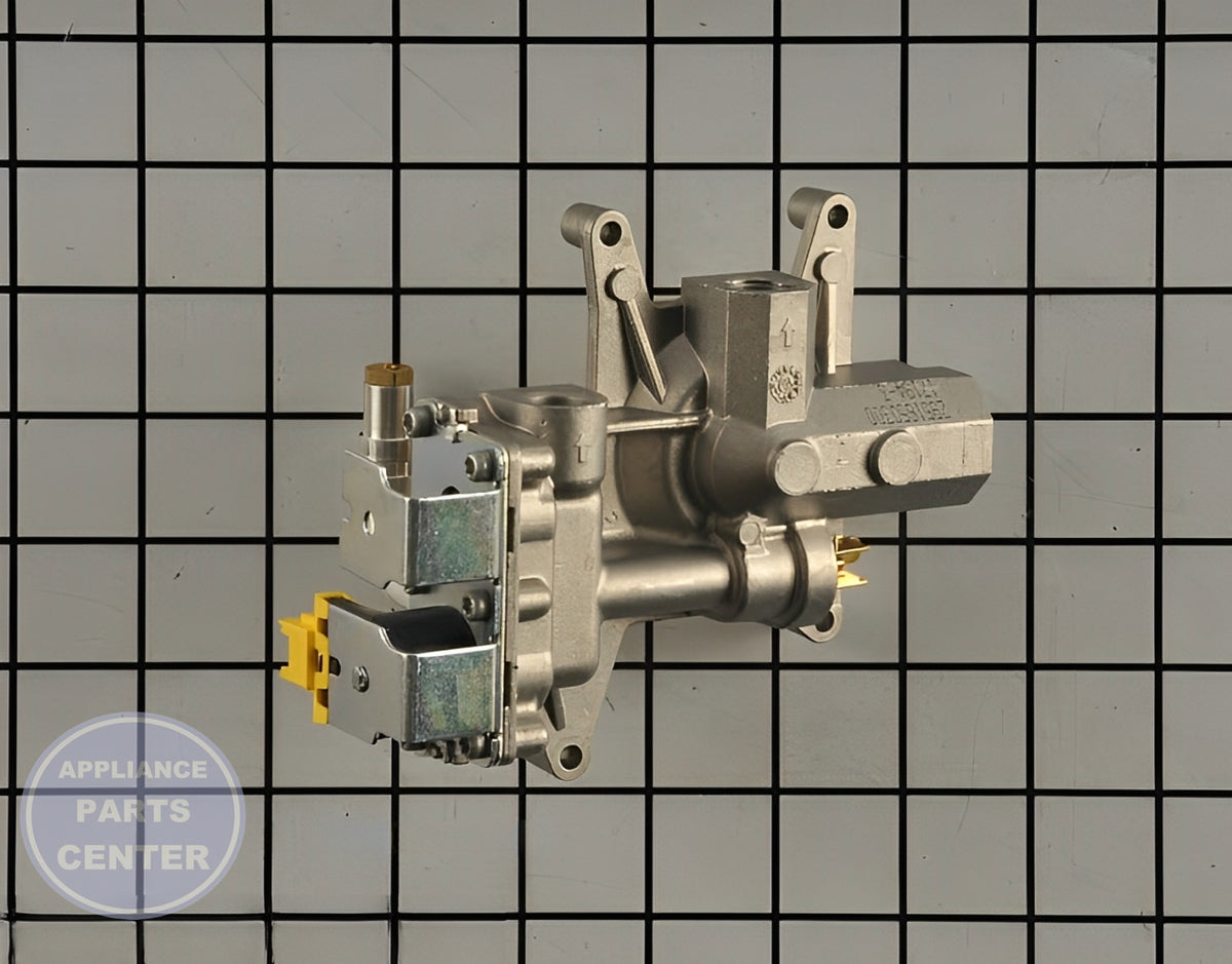WPL VALVE-GAS W10898290 - Installation in specific model showing key mounting points