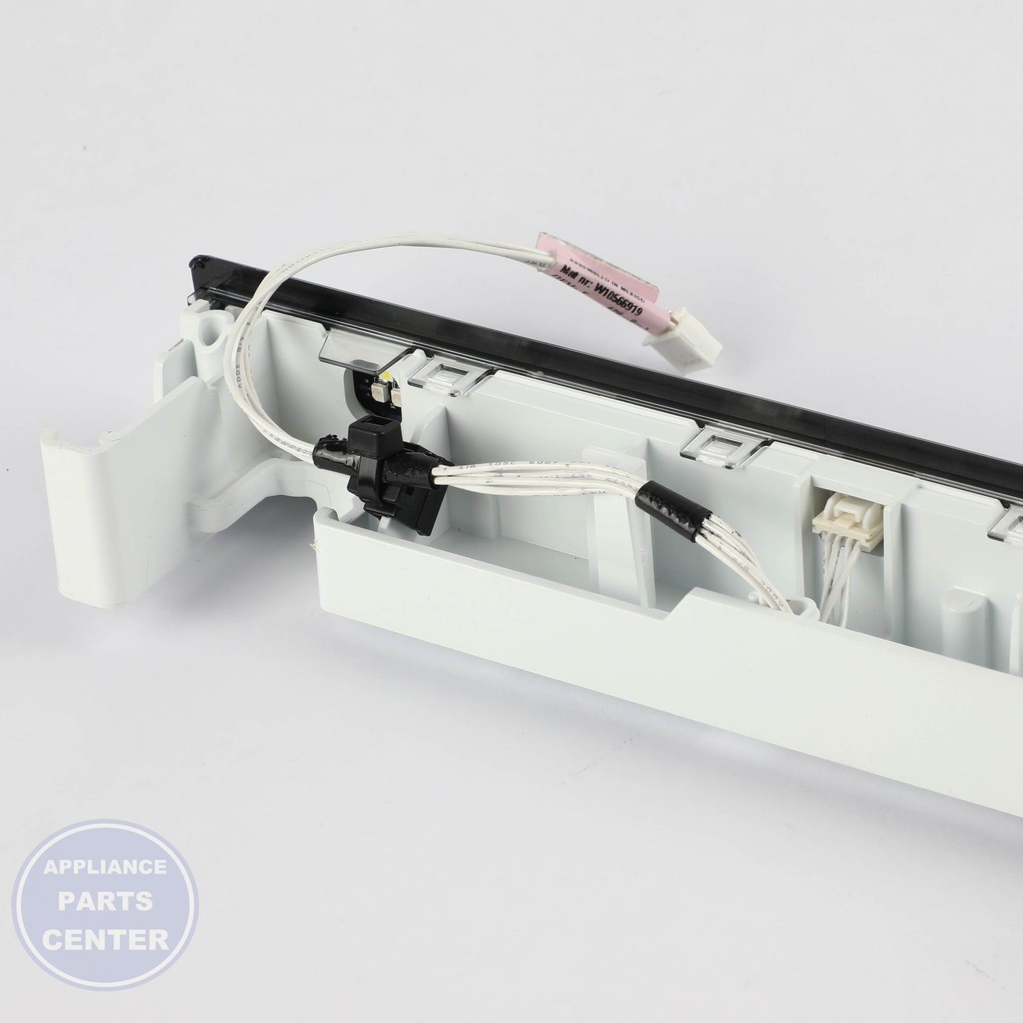 PANEL-CNTL W10901795 - Side view with compatibility specs