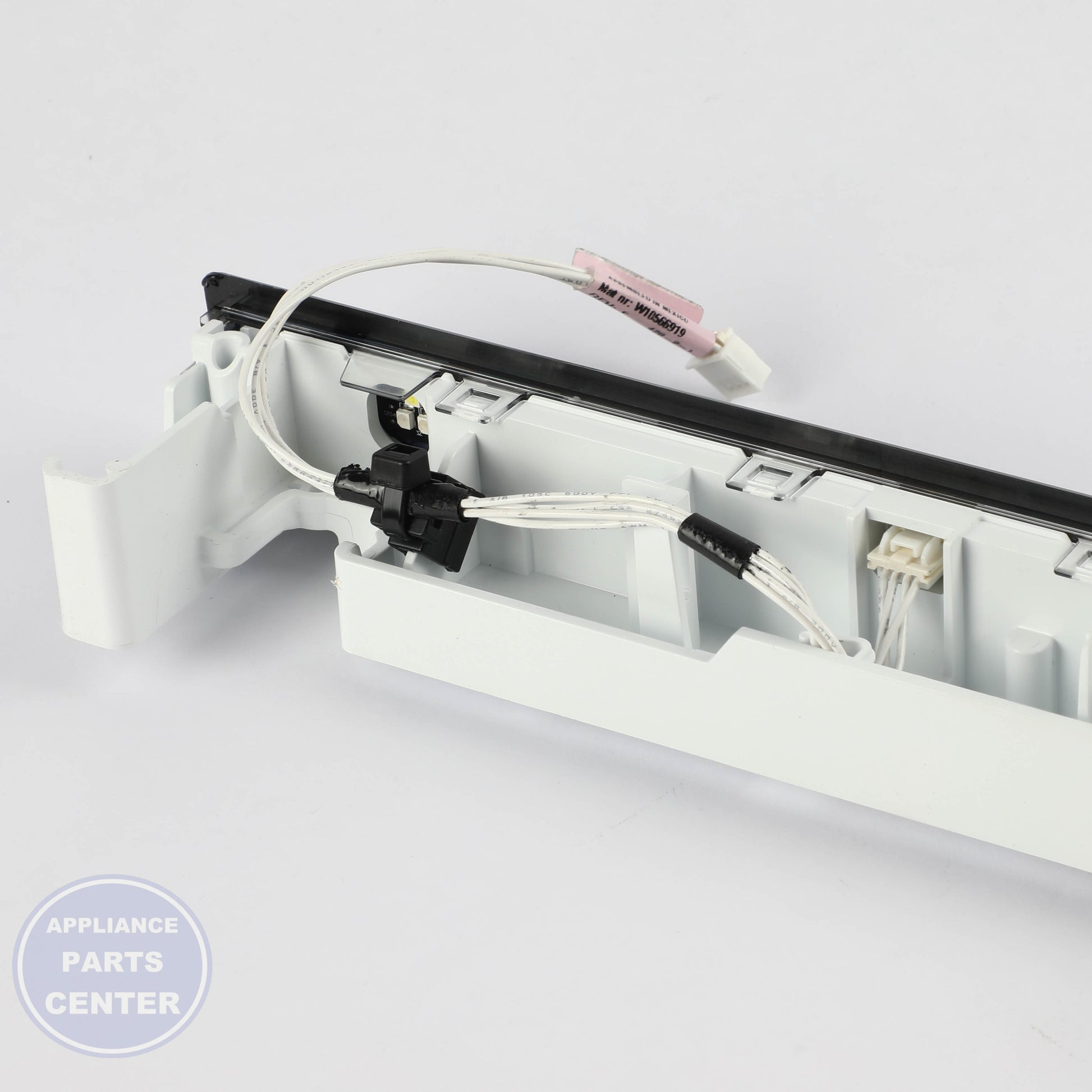 PANEL-CNTL W10901795 - Side view with compatibility specs