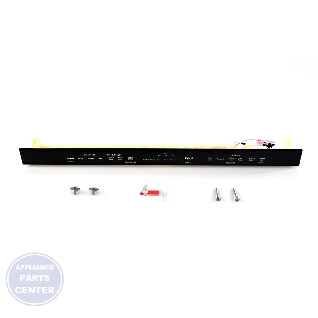 WHIRLPOOL DISHWASHER CONTROL PANEL W10902370 - Main view showing precise control for Whirlpool dishwasher models