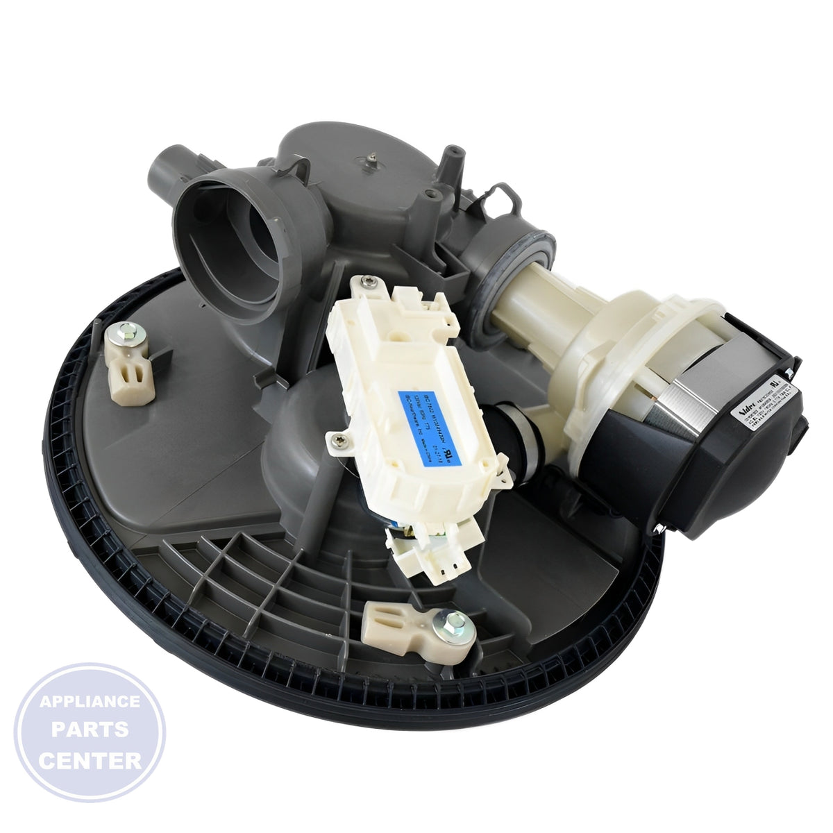 Whirlpool Dishwasher Pump and Motor W10902372 - Main view showing efficient water circulation for specific models
