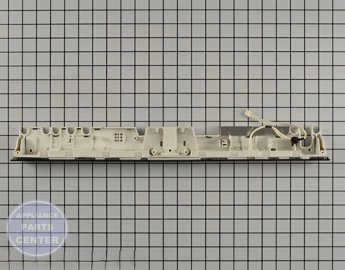 WHIRLPOOL DISHWASHER CONTROL PANEL W10903576 - Side view with touchpad measurements