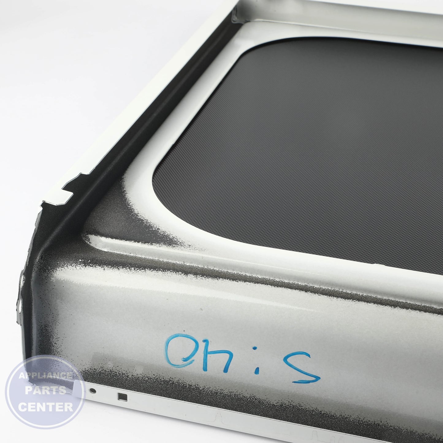COOKTOP W10906139 - Side view with precise measurements