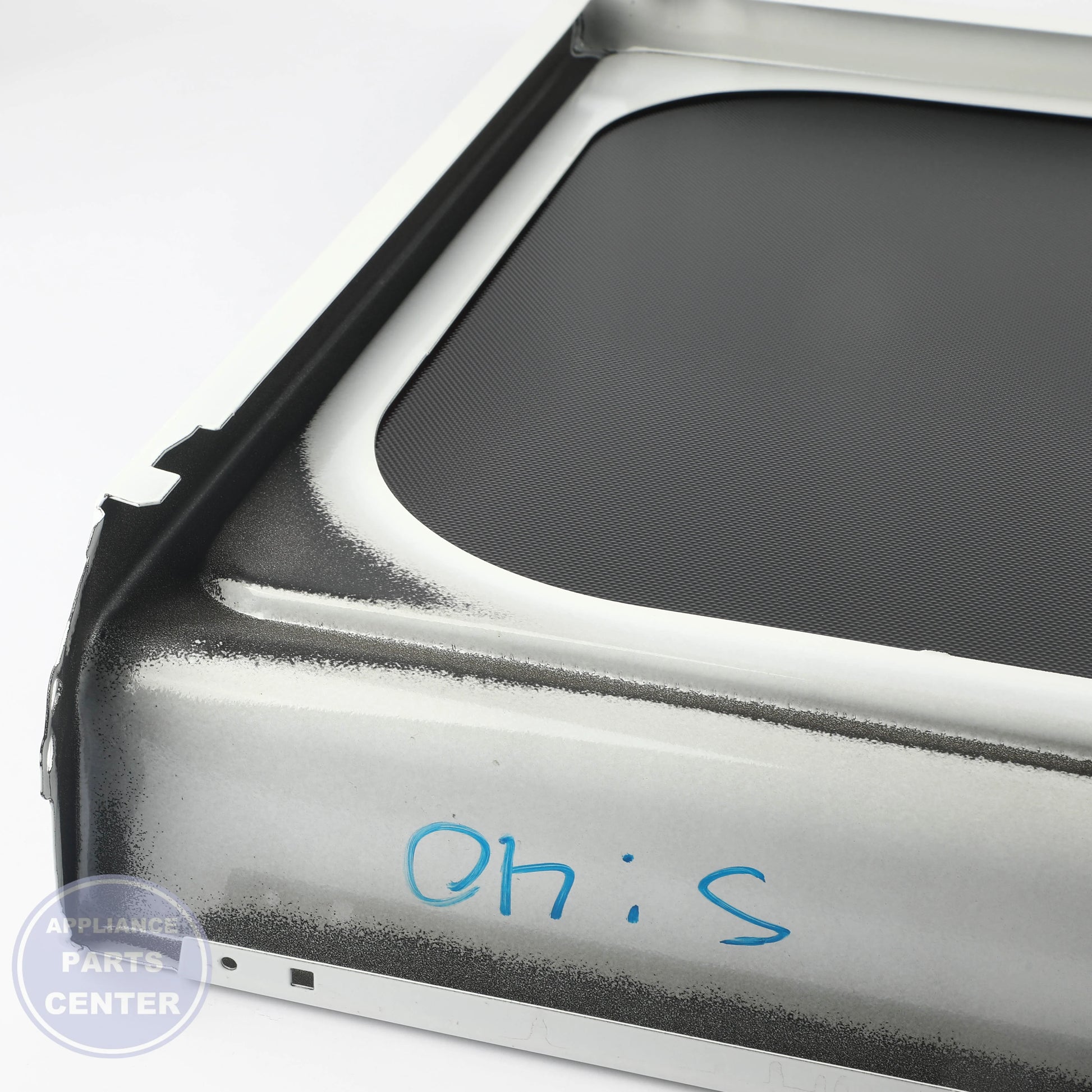 COOKTOP W10906139 - Side view with precise measurements