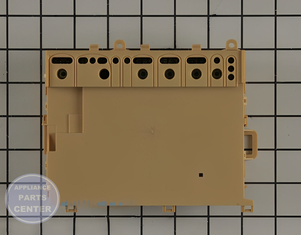 WHIRLPOOL DISHWASHER ELECTRONIC CONTROL BOARD W10906421 - Detailed view of the electronic control board's technical details
