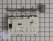 WHIRLPOOL DISHWASHER ELECTRONIC CONTROL BOARD W10906422 - Main view showing circuit board & timer for various Whirlpool models