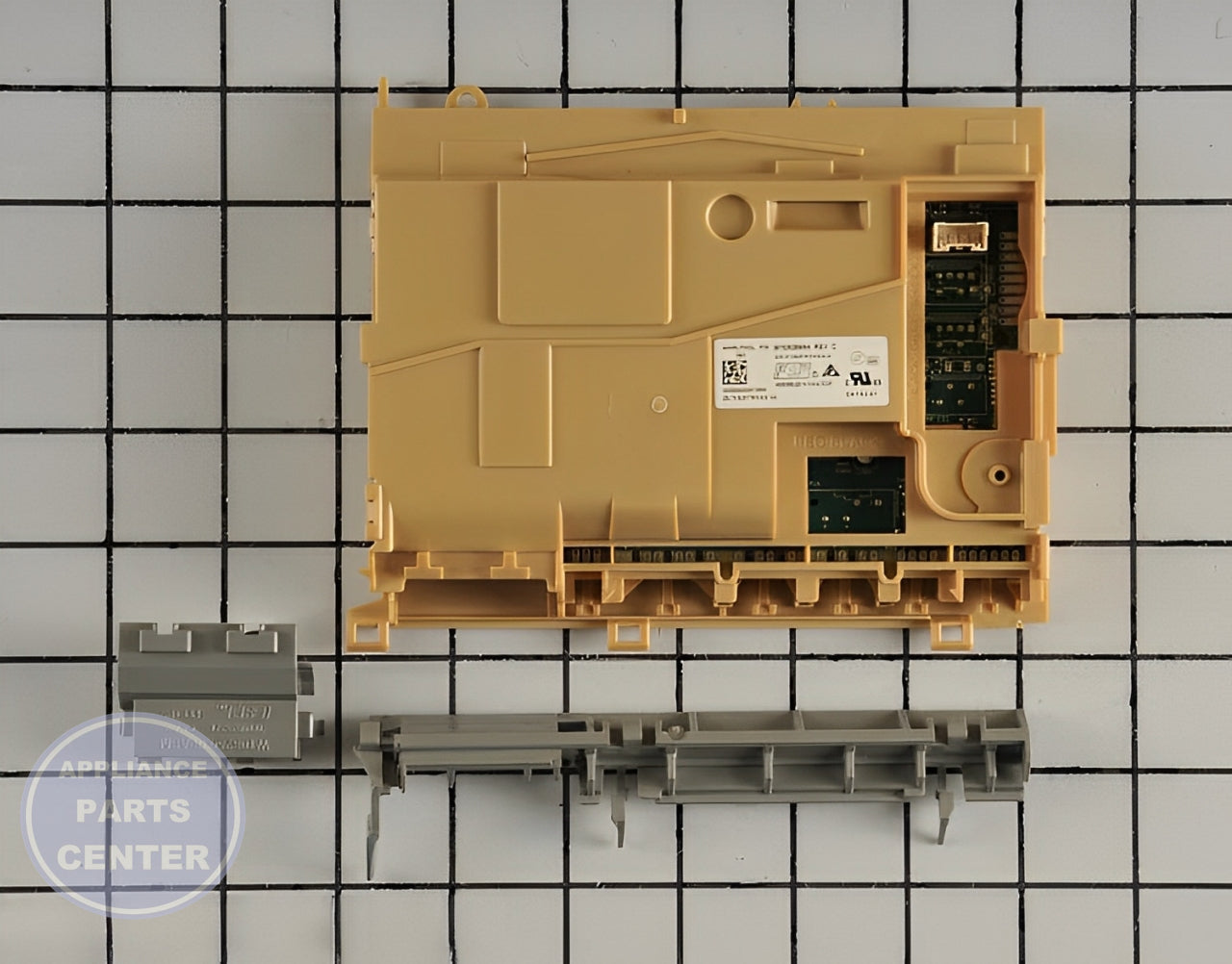 WHIRLPOOL DISHWASHER ELECTRONIC CONTROL BOARD W10906430 - Main view showing circuit board for WPL Dishwasher models