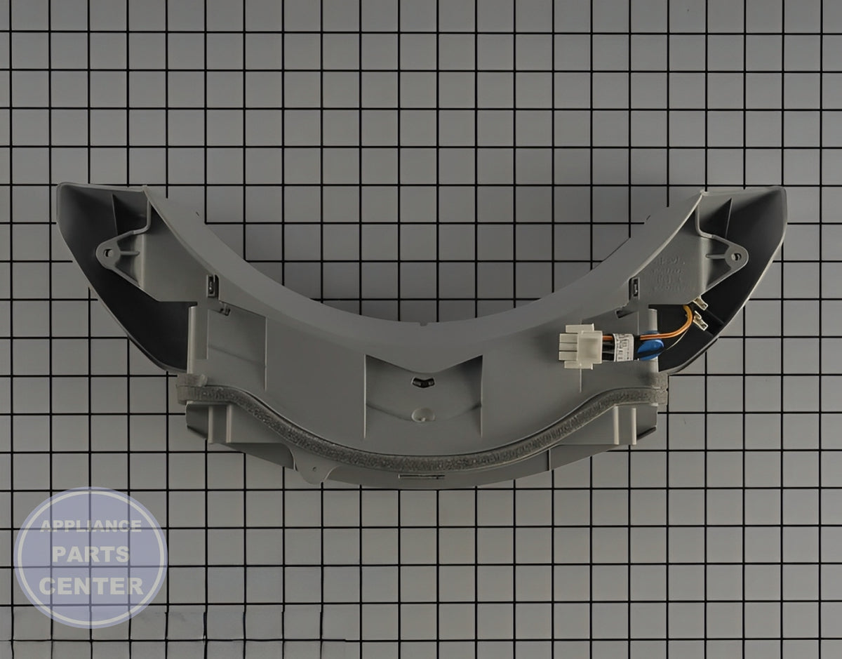 WHIRLPOOL AIR FILTER HOUSING W10906551 - Side view with specific dimensions