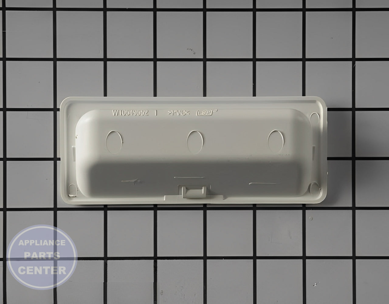 Handle W10909035 - Side view with 6-inch length and 1-inch width