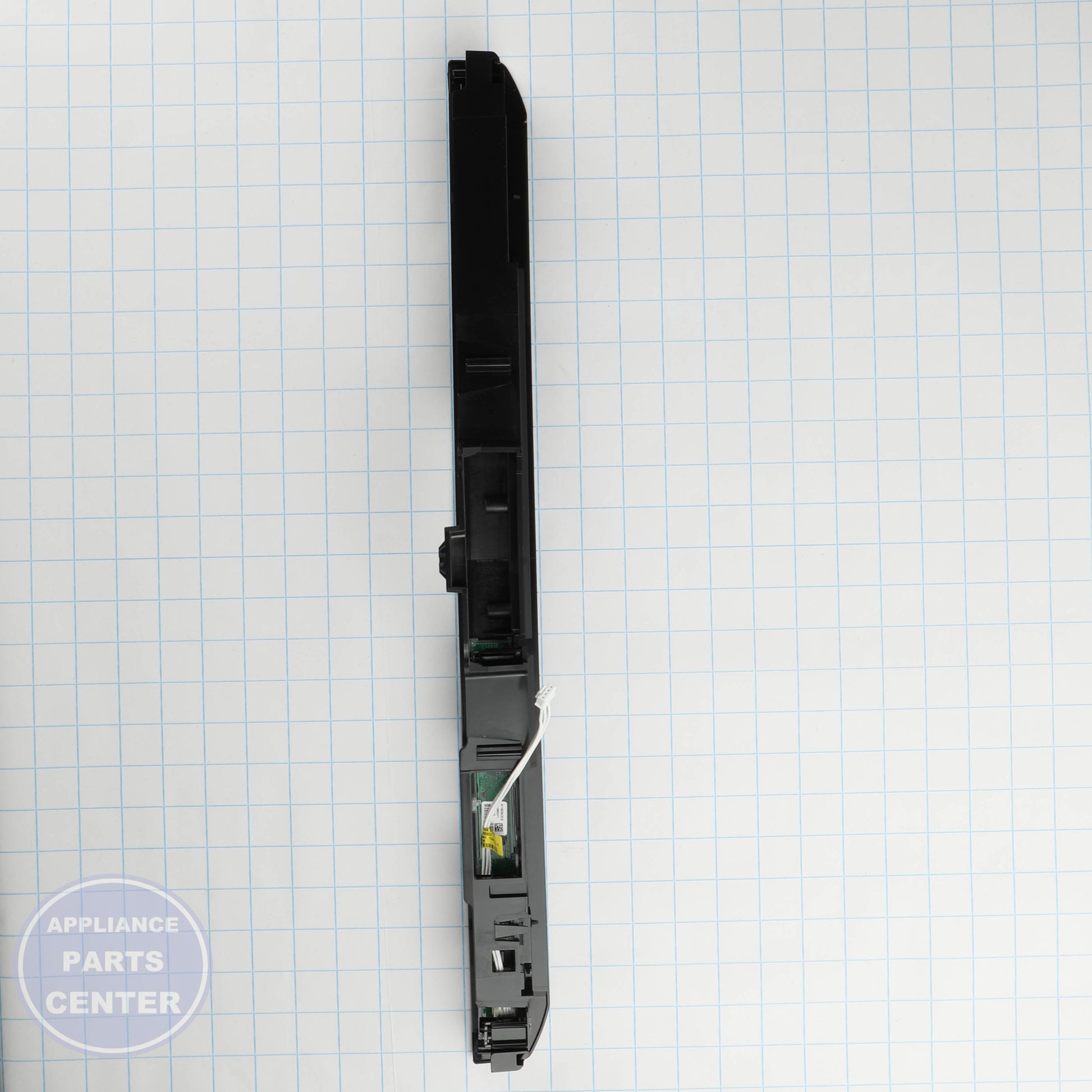 PANEL-CNTL W10910624 - Side view with precise measurements