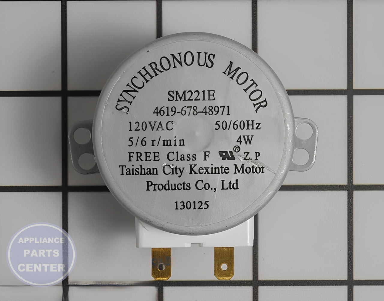WHIRLPOOL MICROWAVE TURN MOTOR W10911403 - Main view showing smooth rotation for WPL models