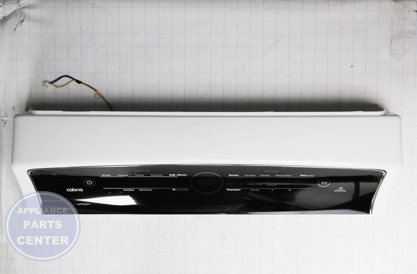 CONSOLE W10914511 - Side view with precise measurements
