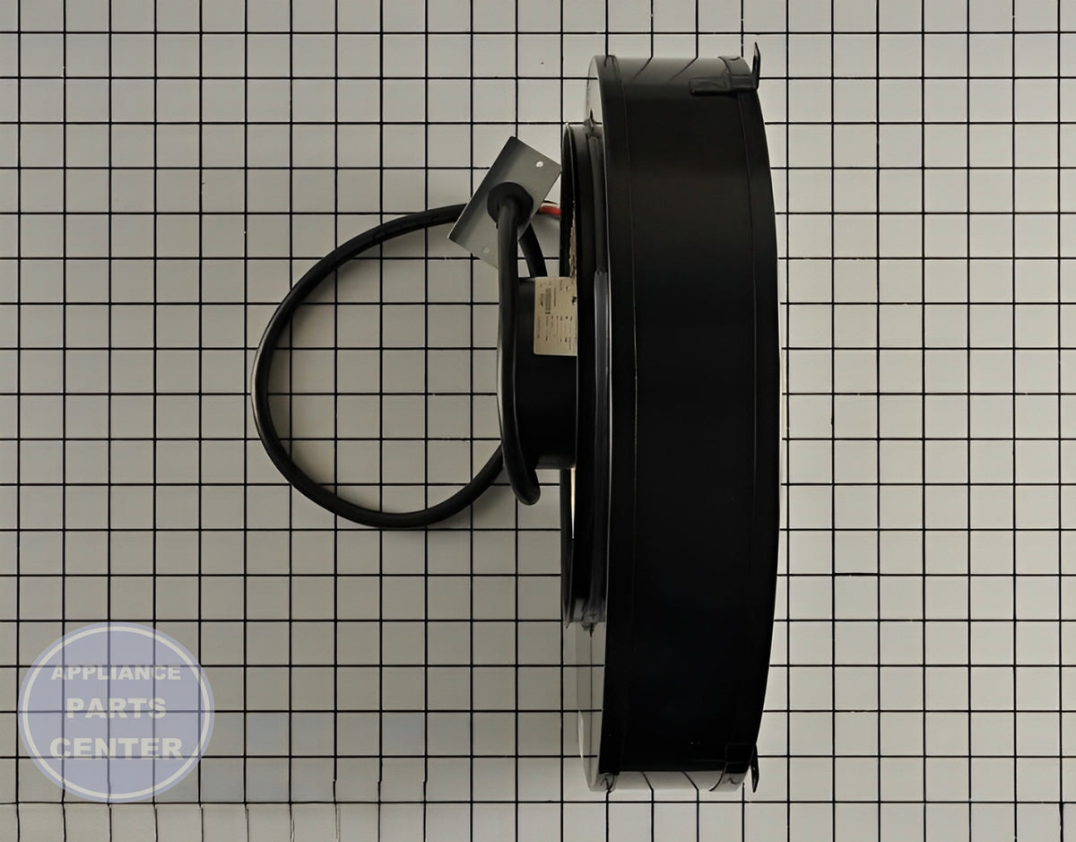 WHIRLPOOL BLOWER MOTOR W10921431 - Installation in WPL Range model, showcasing mounting points