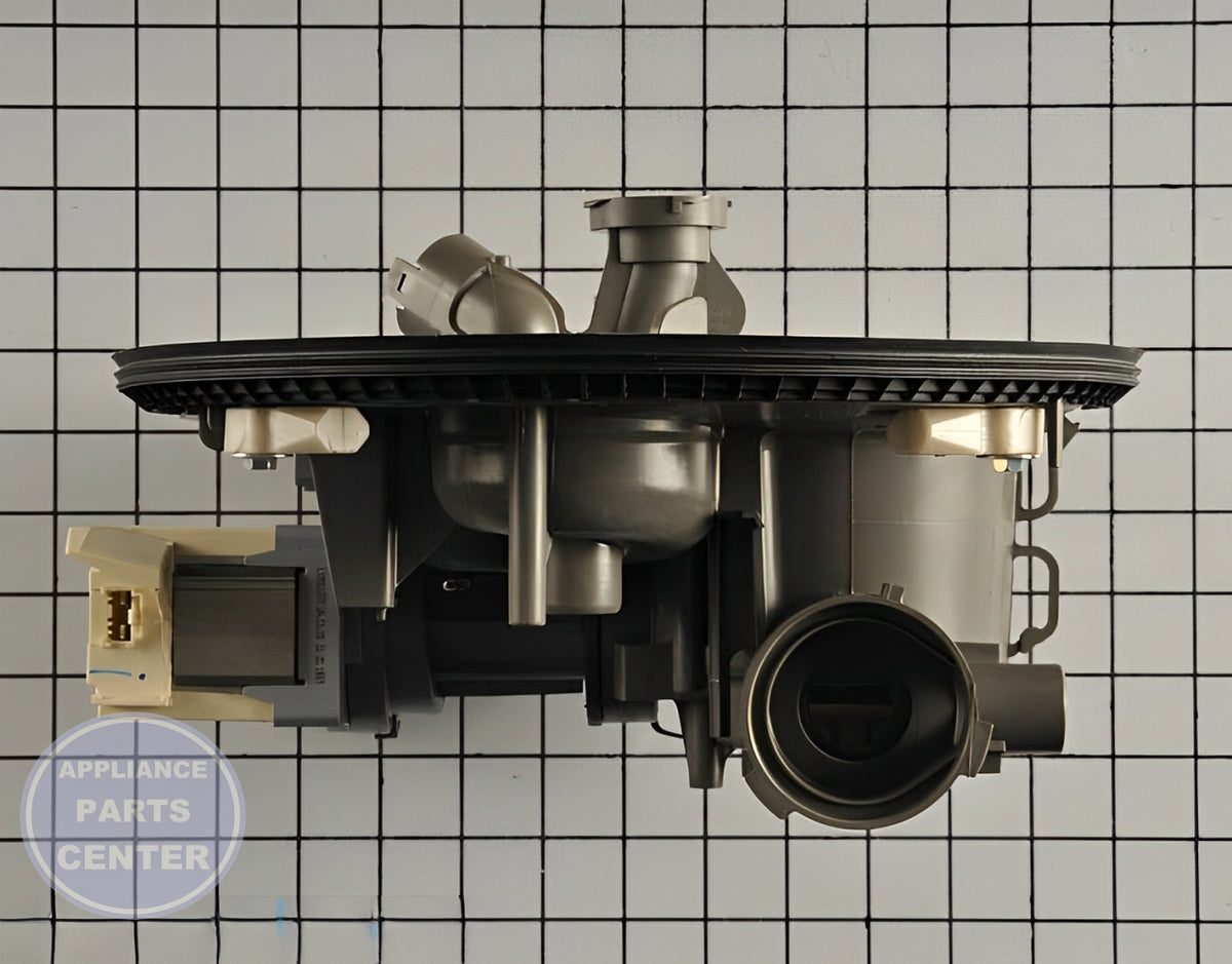 WHIRLPOOL DISHWASHER PUMP & MOTOR W11025157 - Side view with reliable specifications