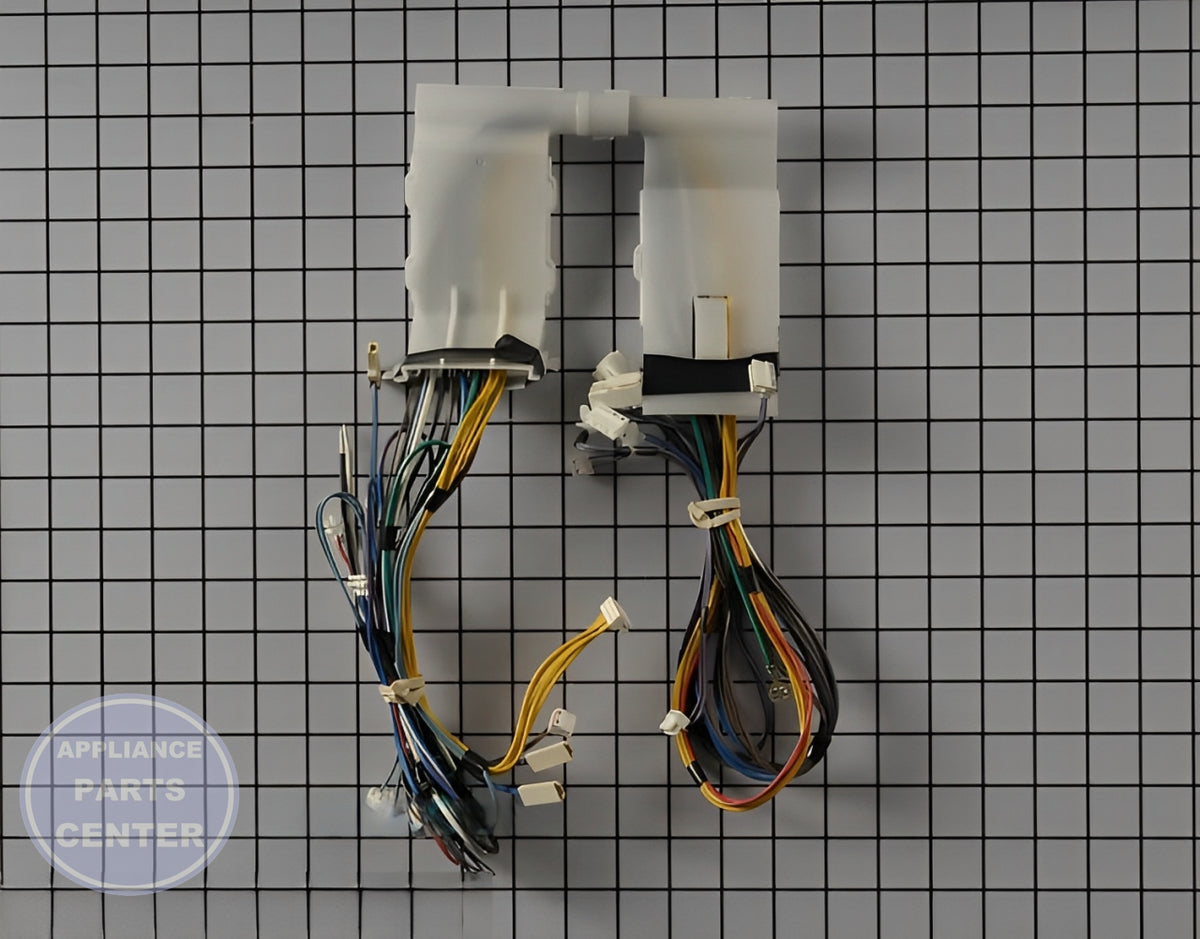 Whirlpool Wire Harness W11027902 - Main view showing secure wire connections for Jenn Air Dishwashers