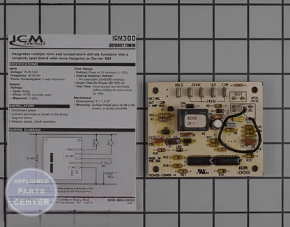 Control Board W11033329 - Side view with exact measurements