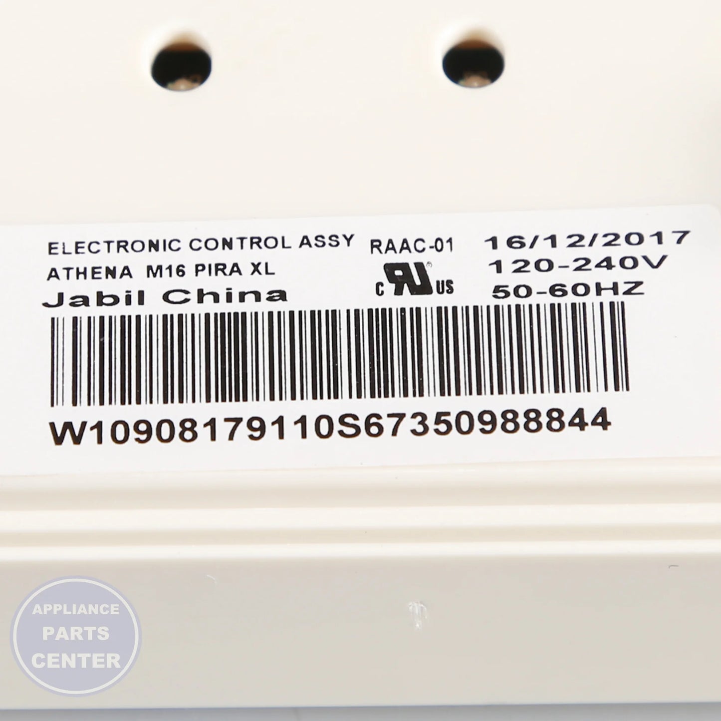WPL CNTRL-ELEC W11039790 - Installation in specific WPL model showing key mounting points