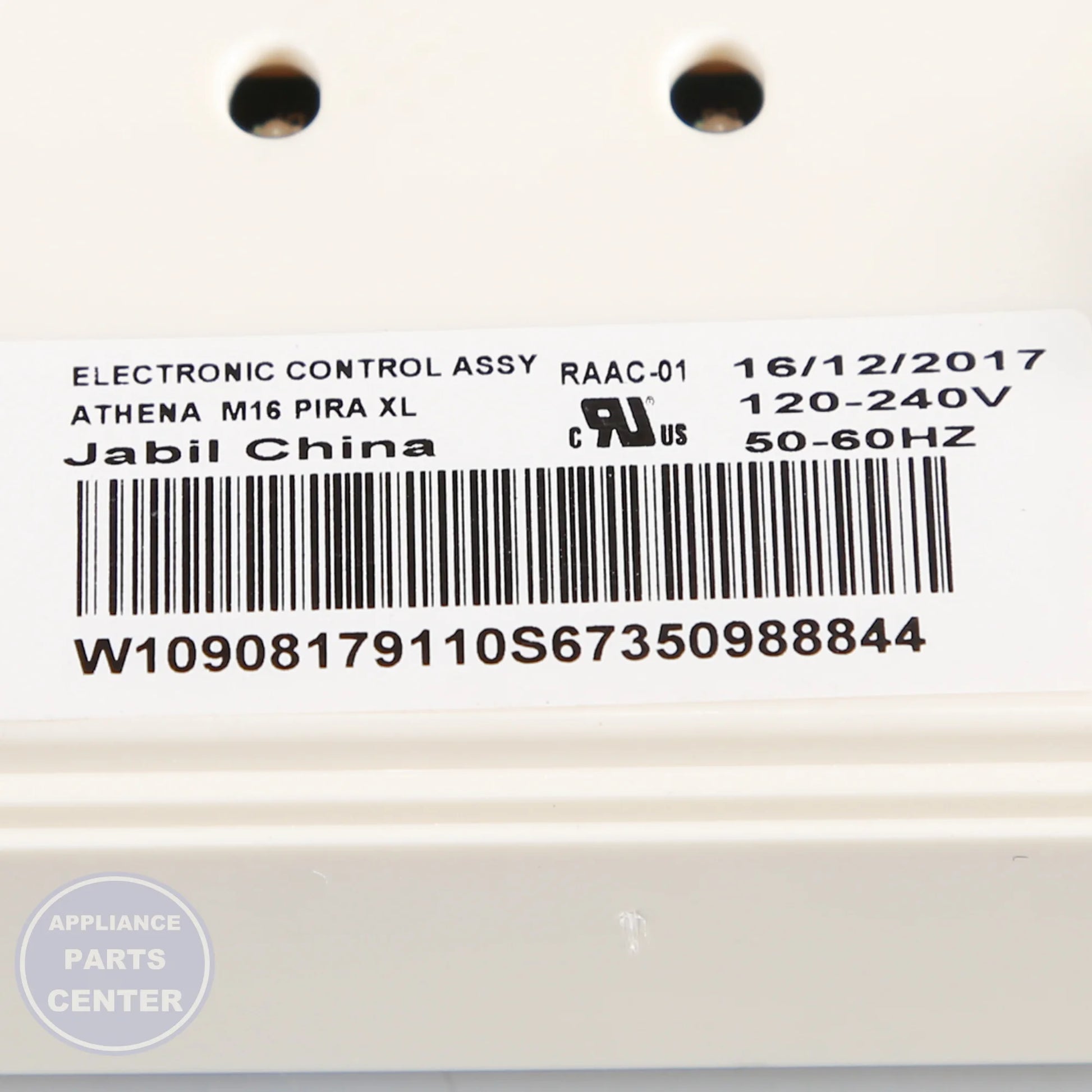WPL CNTRL-ELEC W11039790 - Installation in specific WPL model showing key mounting points