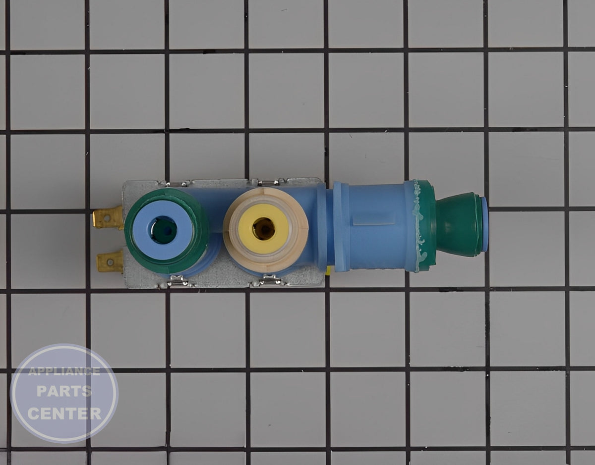 WHIRLPOOL WATER INLET VALVE W11043013 - Detailed view of the valve & float assembly for optimal performance