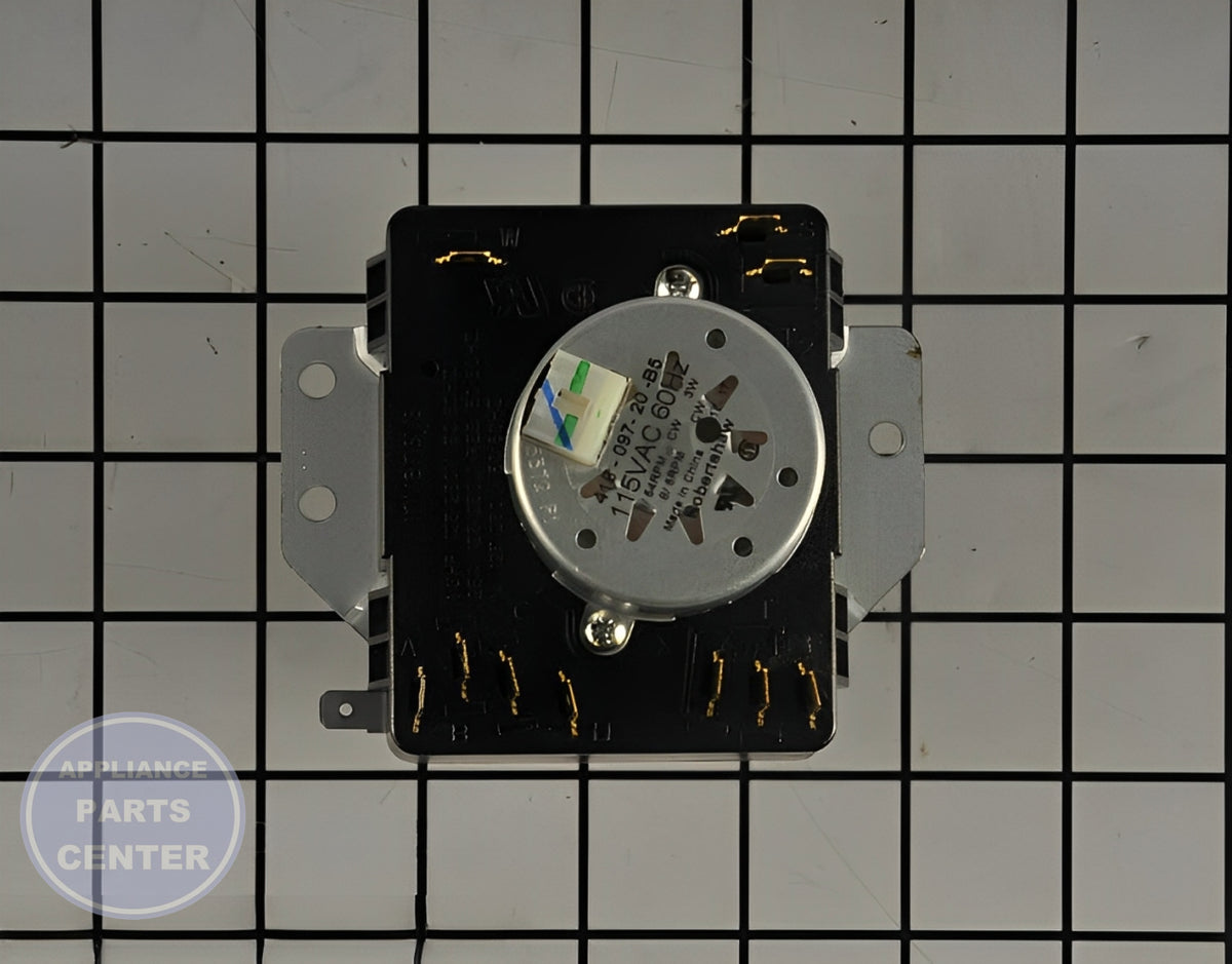 Whirlpool Timer W11043385 - Installation in WPL Dryer showing key mounting points