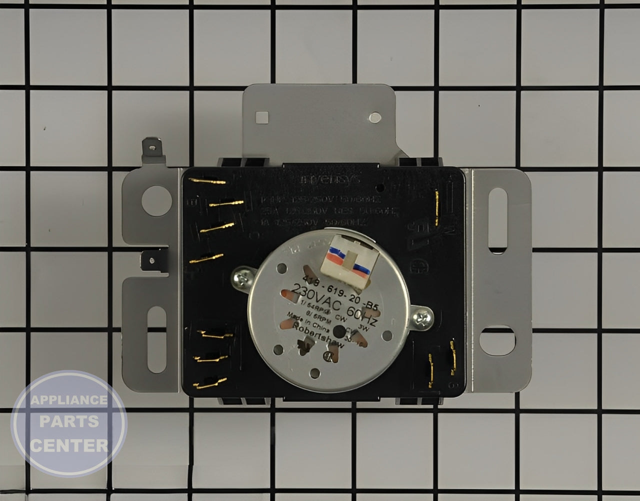 WHIRLPOOL DRYER TIMER W11043389 - Main view showing precise timing for WPL Dryer