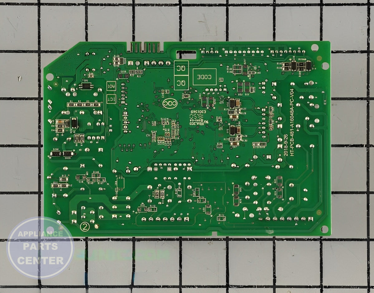 WHIRLPOOL REFRIGERATOR ELECTRONIC CONTROL BOARD W11043763 - Detailed view of circuit board and timer
