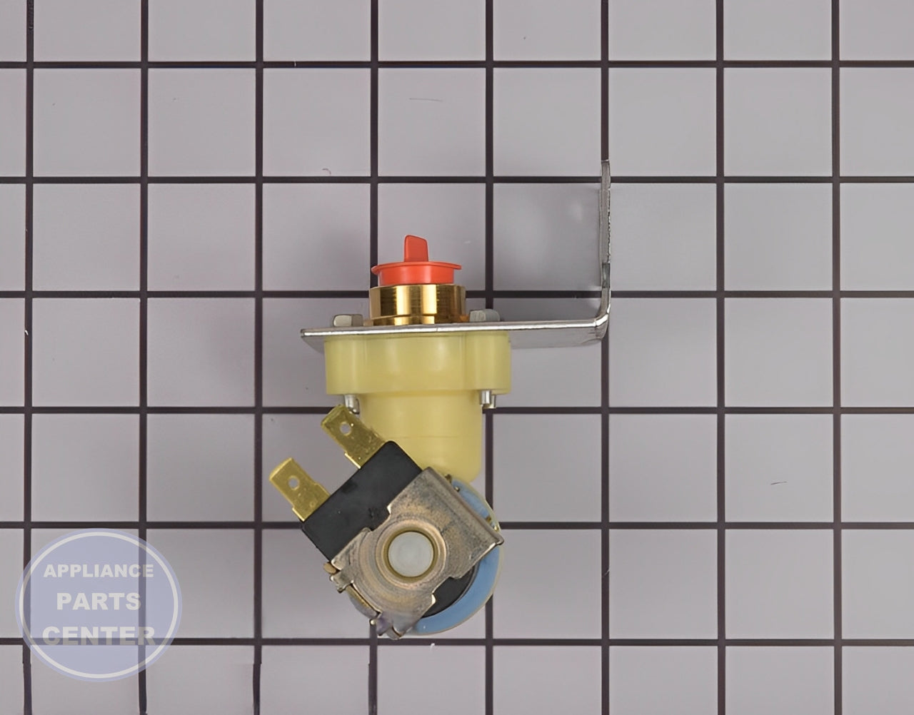 Amana Water Inlet Valve W11082871 - Installation in specific model showing key mounting points