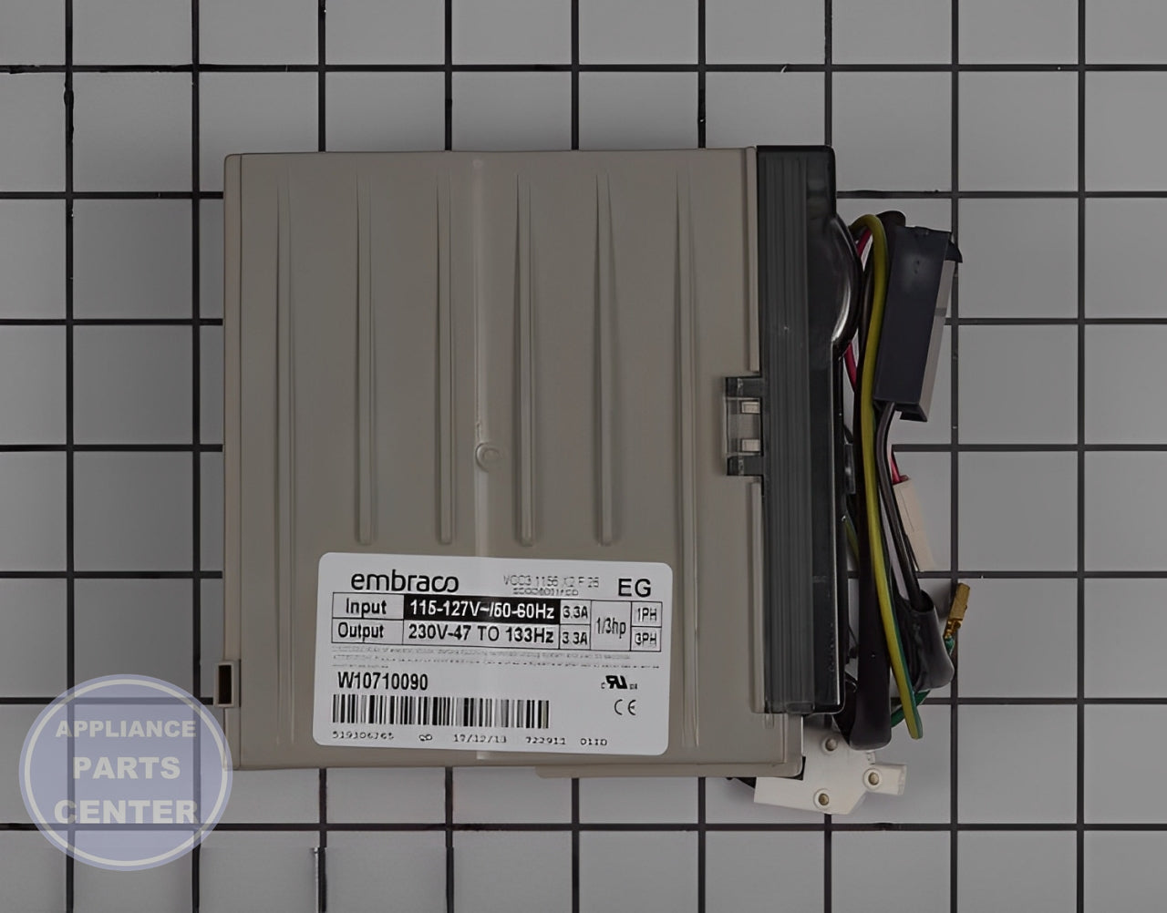 WHIRLPOOL REFRIGERATOR INVERTER BOX W11087200 - Main view showing Circuit Board & Timer for WPL models