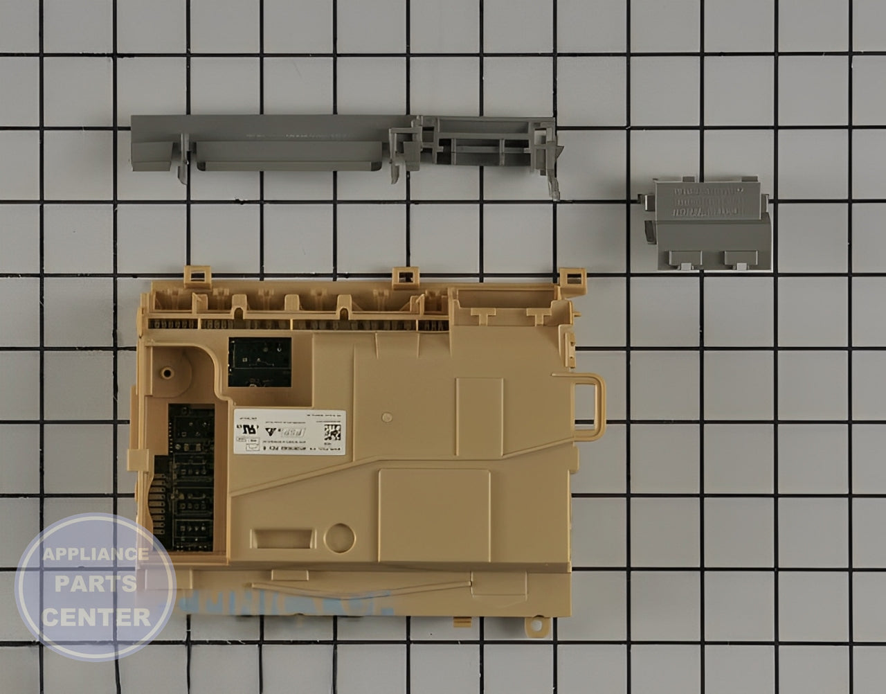 WHIRLPOOL DISHWASHER ELECTRONIC CONTROL BOARD W11087226 - Main view showing circuit board for specific models