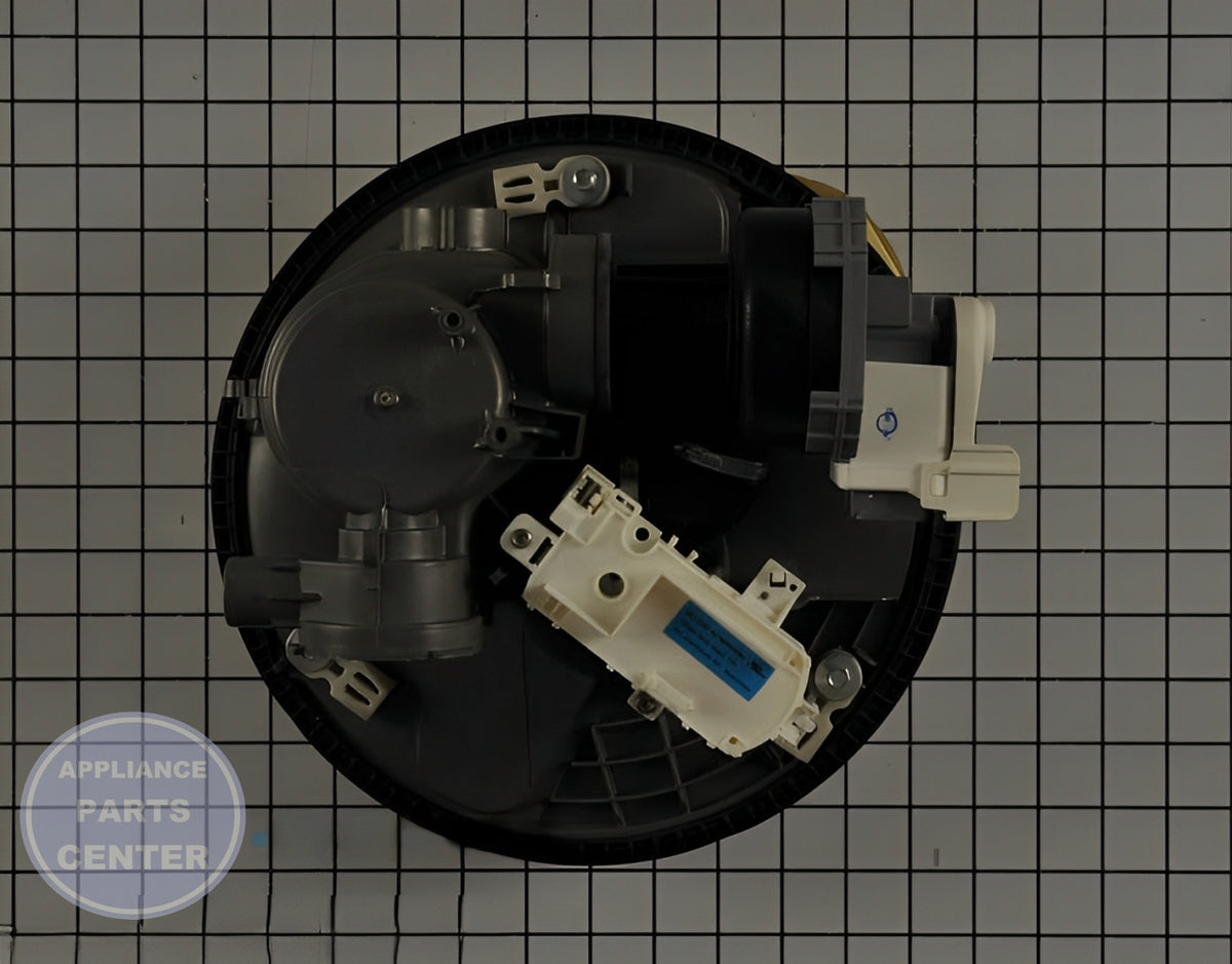 WHIRLPOOL DISHWASHER PUMP AND MOTOR ASSEMBLY W11087376 - Detailed view of high-quality technical details