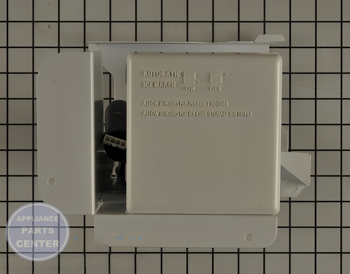 WHIRLPOOL REFRIGERATOR ICEMAKER W11087434 - Installation in WPL Refrigerator showing key mounting points