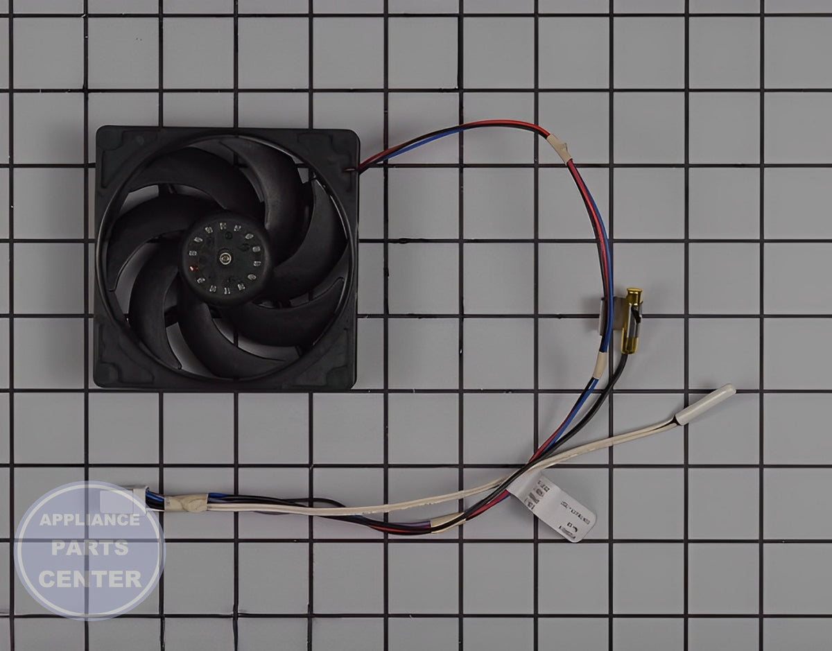 WHIRLPOOL REFRIGERATOR EVAPORATOR MOTOR W11087438 - Detailed view of efficient cooling mechanism