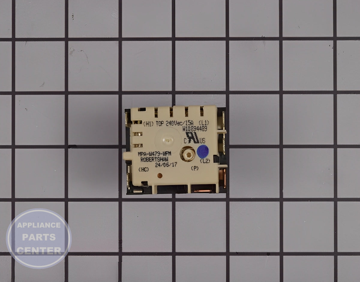 WHIRLPOOL SURFACE ELEMENT SWITCH W11088181 - Installation in WPL Range model showing easy mounting points