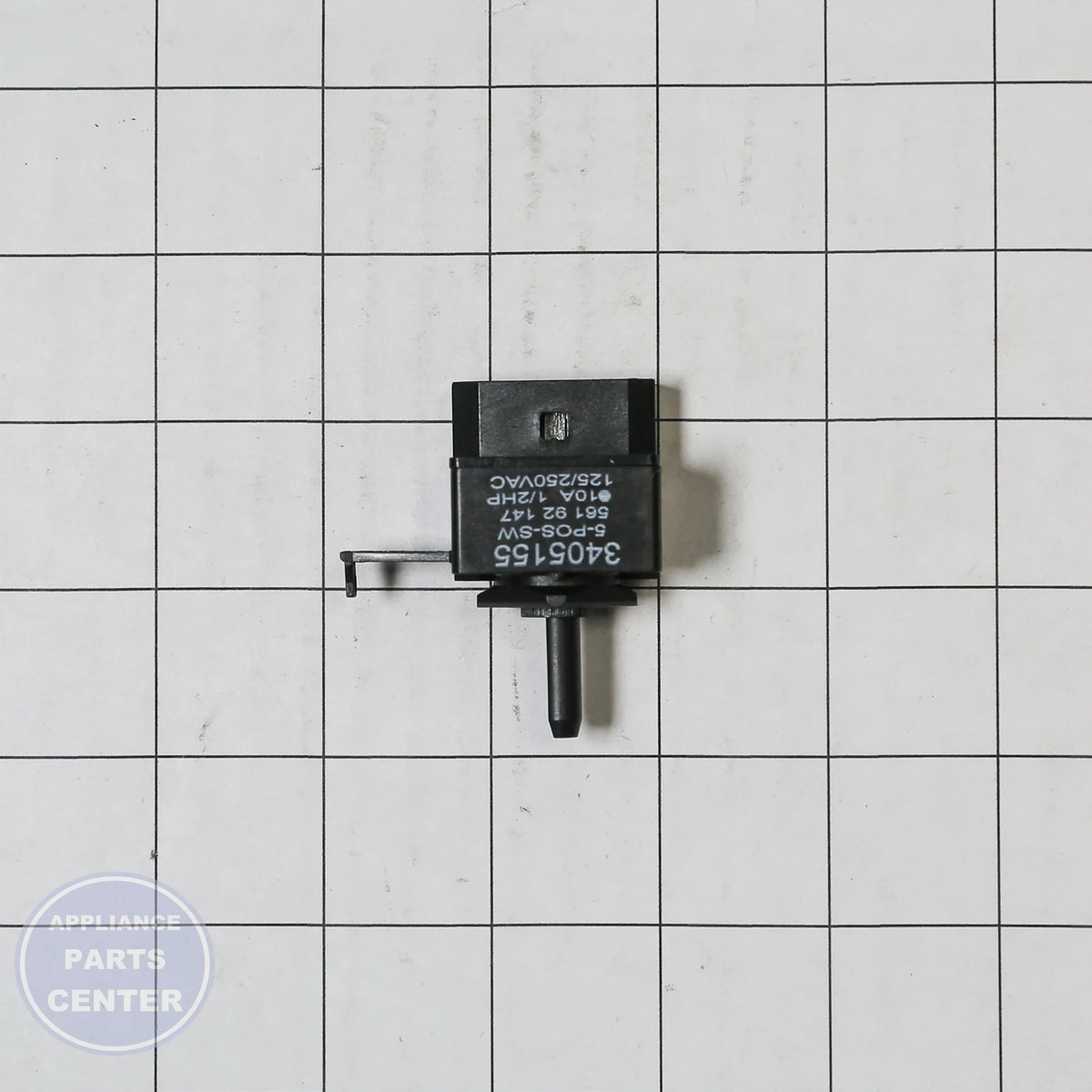 WPL SWITCH W11106324 - Installation in model 3405155 showing key mounting points