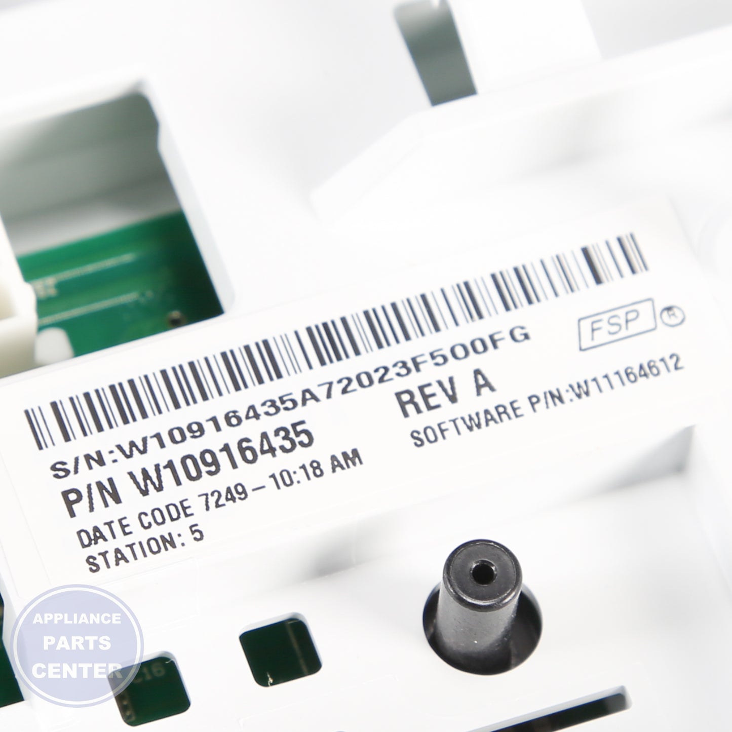 WPL CNTRL-ELEC W11106376 - Installation in specific model showing mounting points