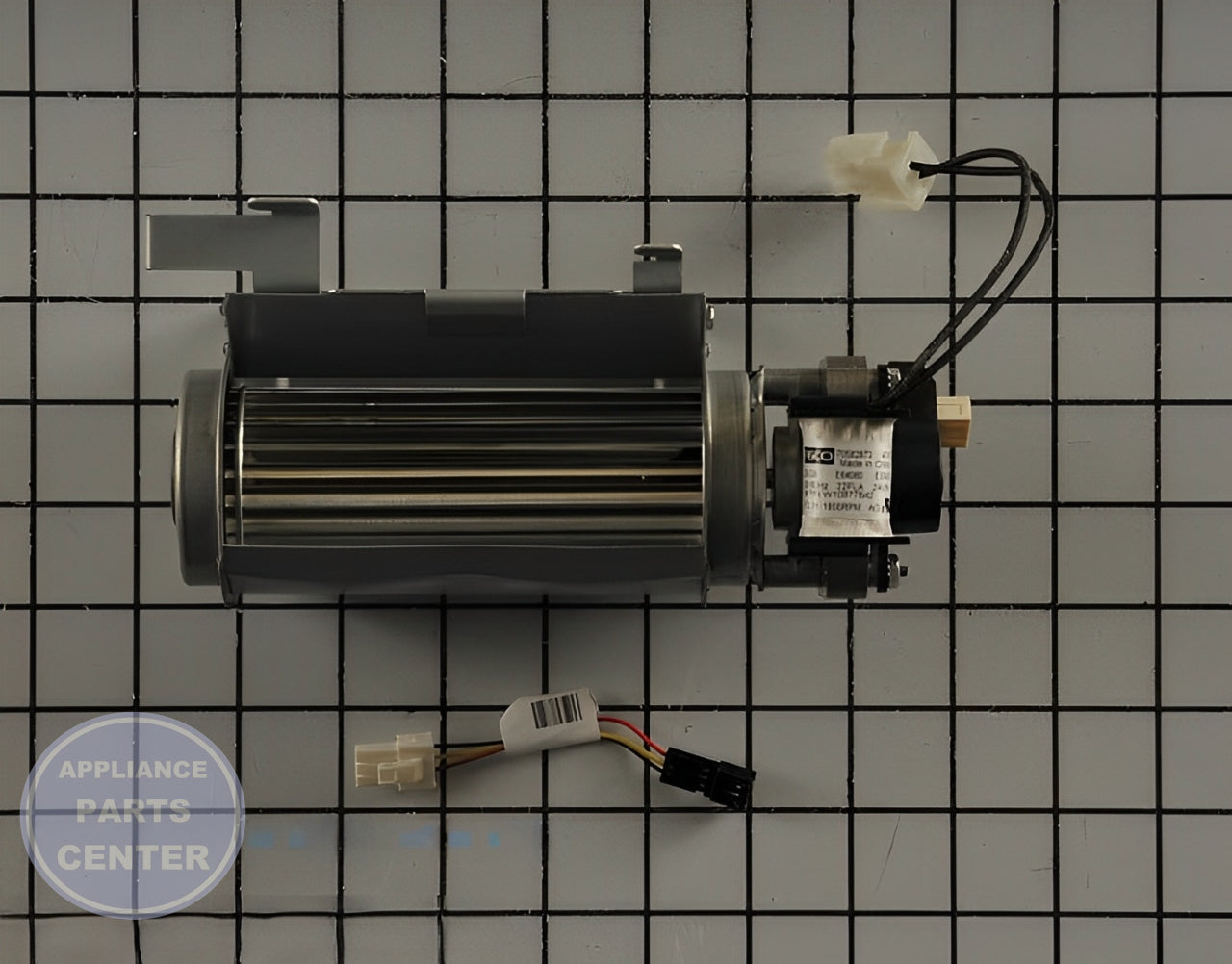 WHIRLPOOL RANGE CONTROL PANEL COOLING FAN W11107275 - Main view showing motor-driven fan for WPL Range/Stove/Oven models