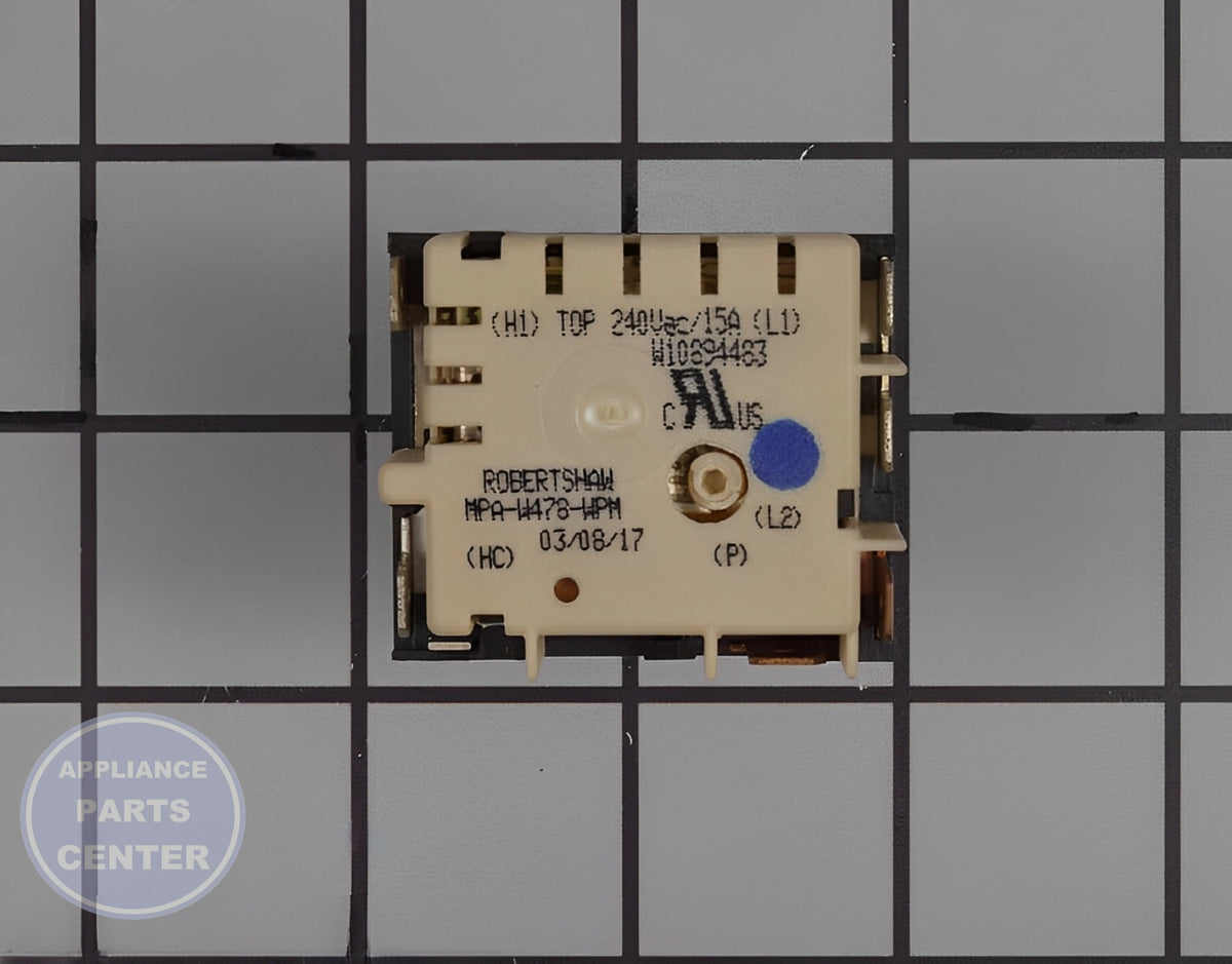 WHIRLPOOL W11120791 - Detailed view of heat control specifications