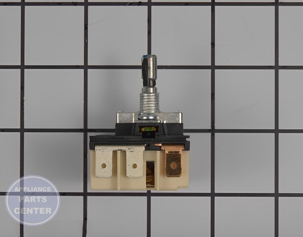 WHIRLPOOL INFINITE SWITCH W11120795 - Installation in WPL Range/Stove/Oven model showing mounting points