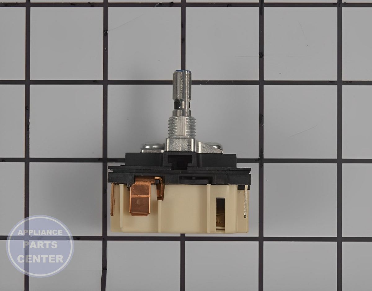 WHIRLPOOL INFINITE SWITCH W11120795 - Installation in WPL Range/Stove/Oven model showing mounting points