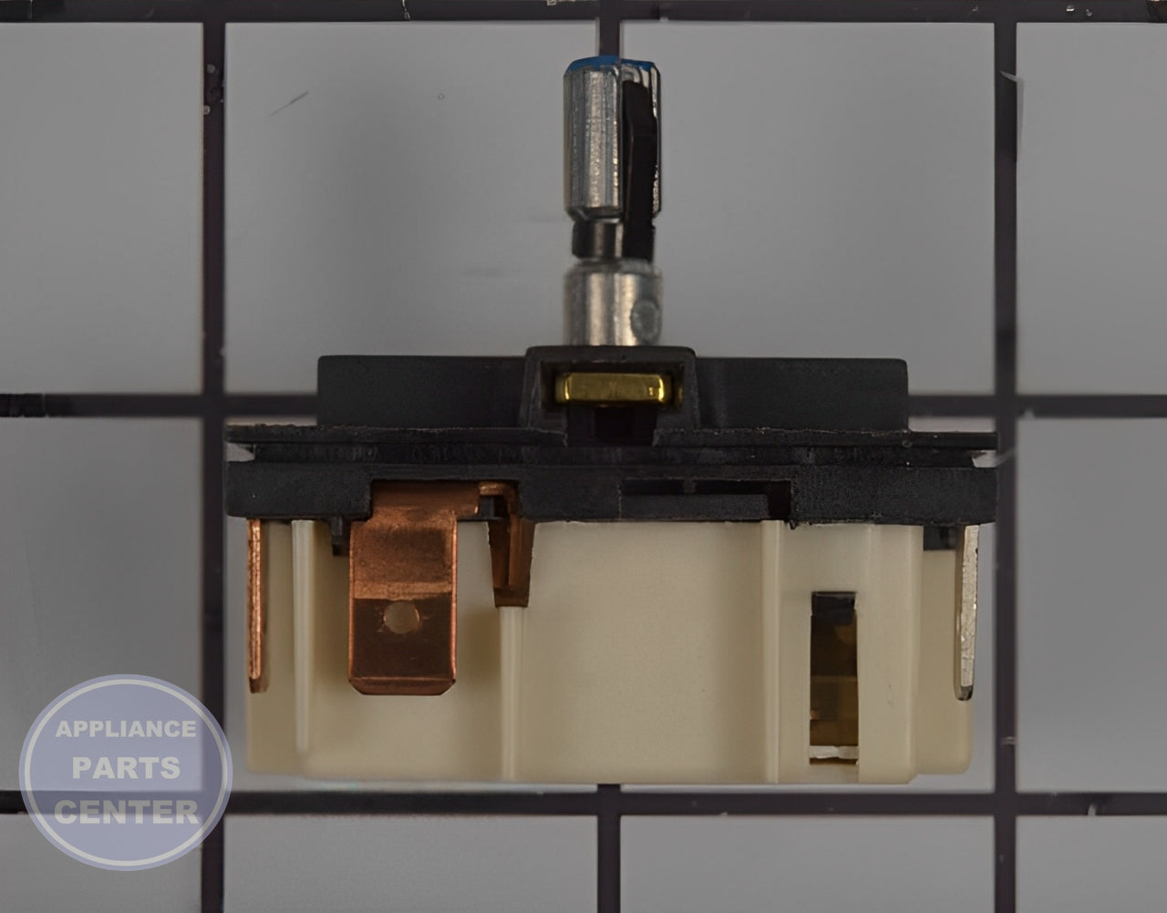 Maytag Surface Element Switch W11122006 - Installation in Norge model showing key mounting points