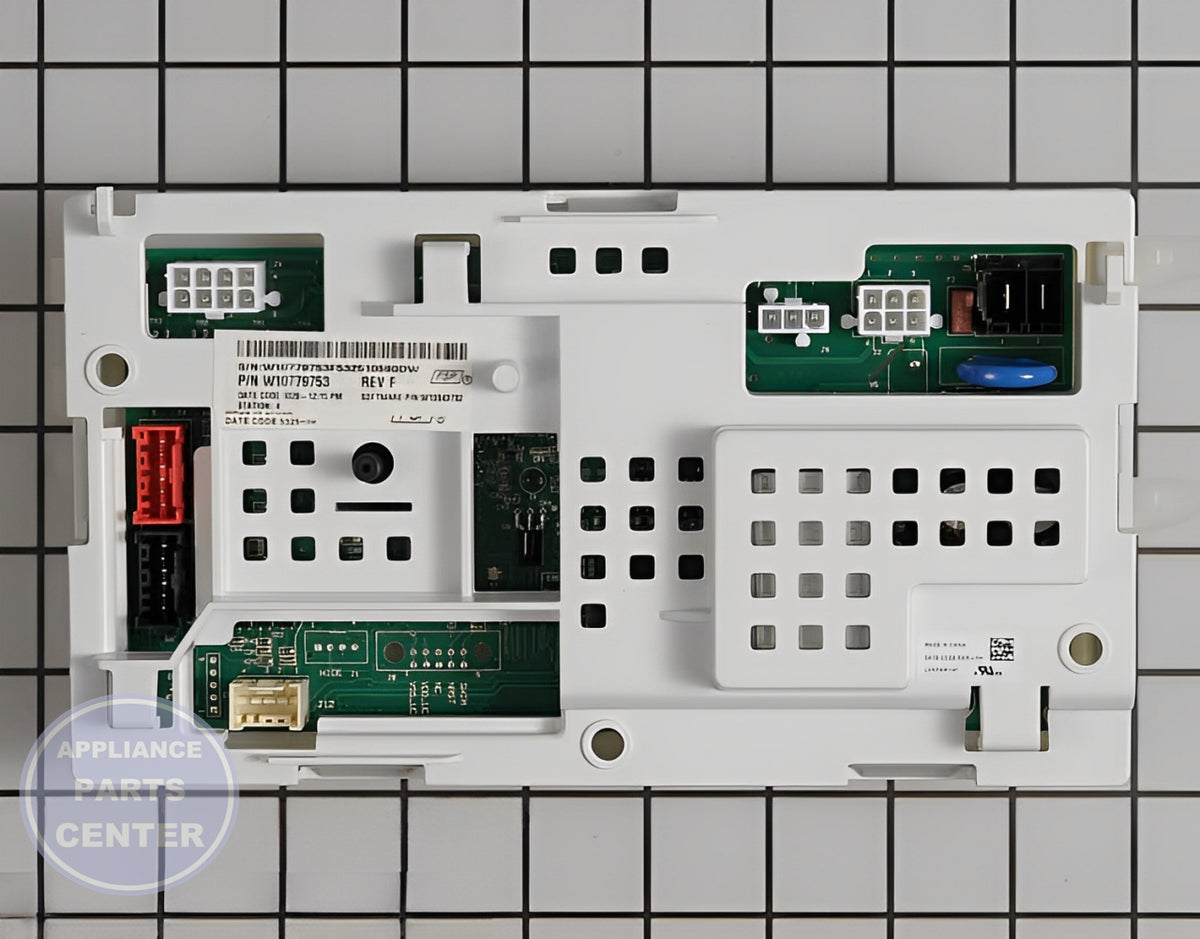 Whirlpool Control Board W11124765 - Main view showing circuit board functionality for Whirlpool models