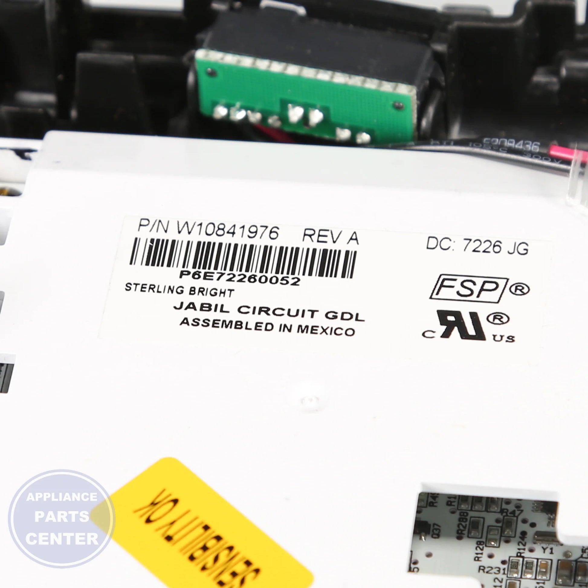 WPL CNTRL-ELEC W11125431 - Installation in WPL Refrigerator showing key mounting points