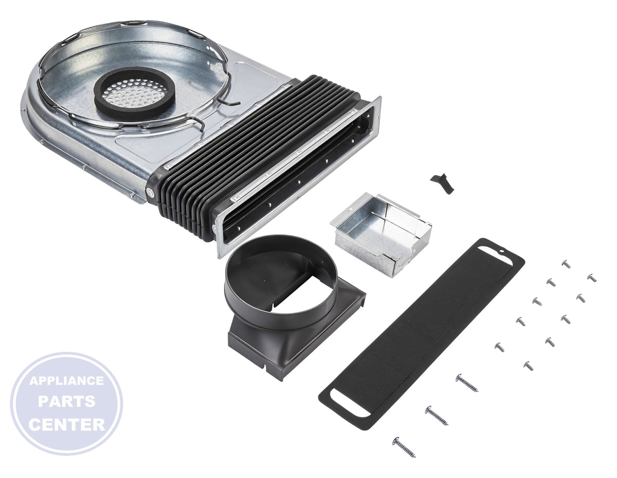 WHIRLPOOL SCROLL-FAN W11129407 - Installation in specific model showing key mounting points