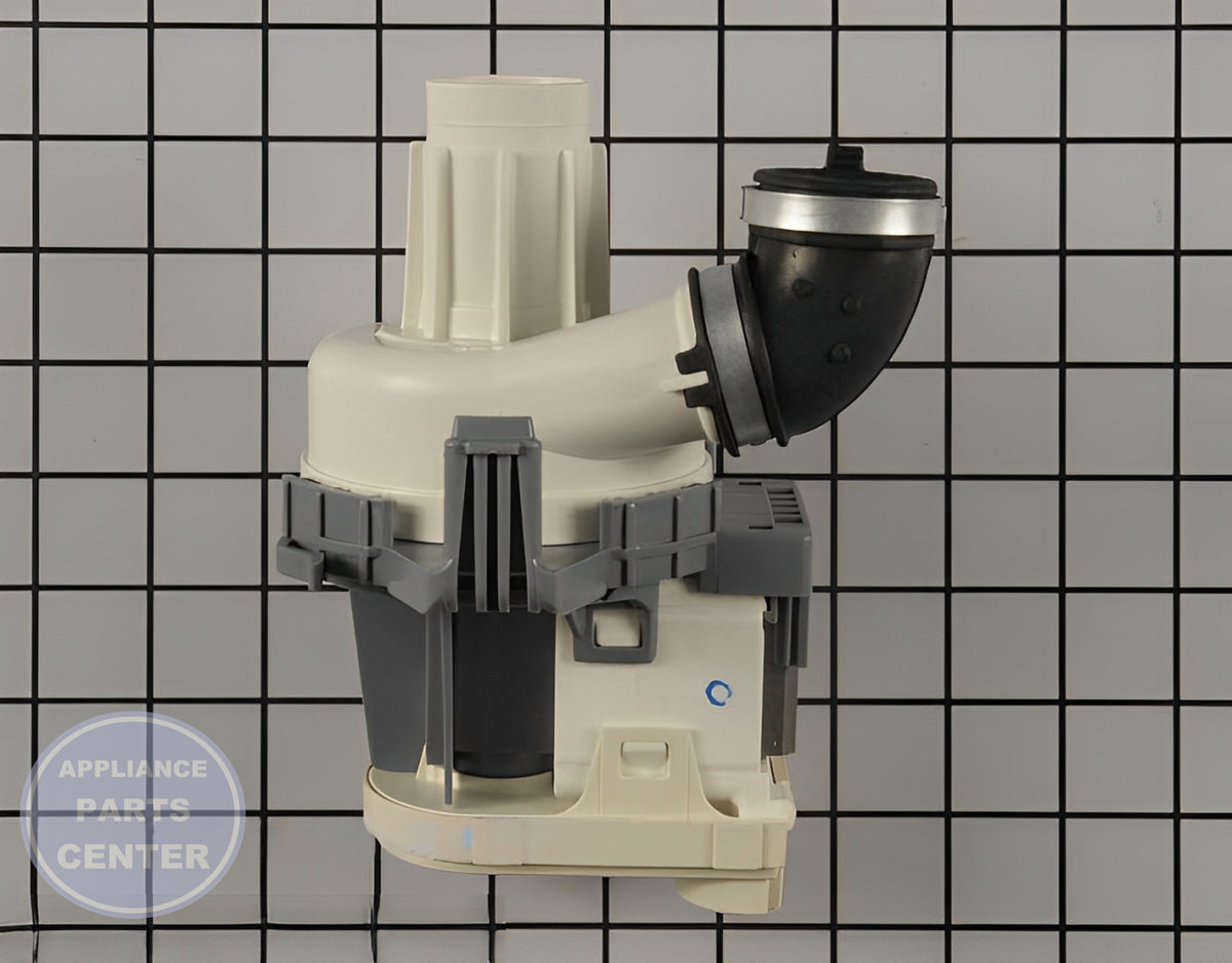 WHIRLPOOL DISHWASHER PUMP MOTOR W11133712 - Side view with durable design and reliable performance