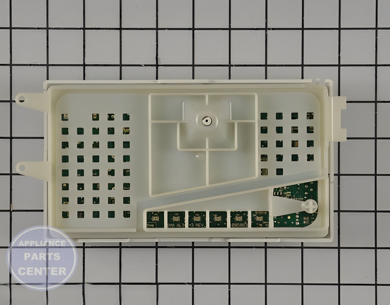 Control Board W11162442 - Detailed view of precise circuitry details