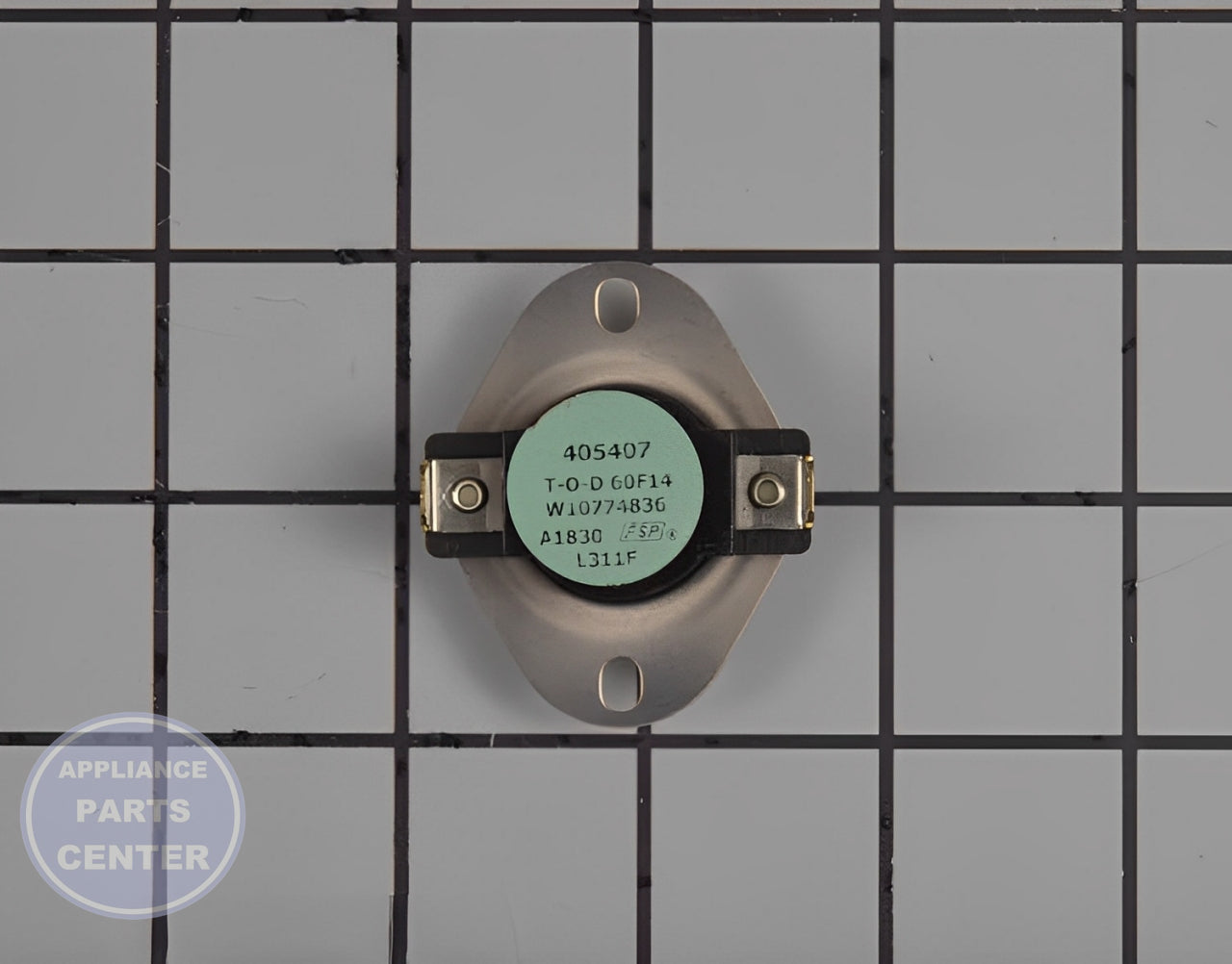 WHIRLPOOL THERMOSTAT W11165152 - Main view showing precise temperature control for WPL models