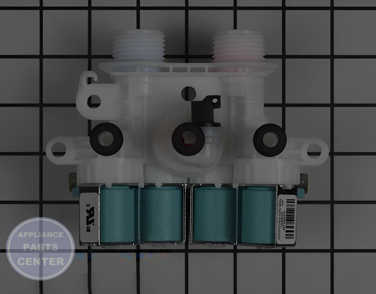 Whirlpool Washer Water Inlet Valve W11165546 - Main view showing valve & float assembly for various models