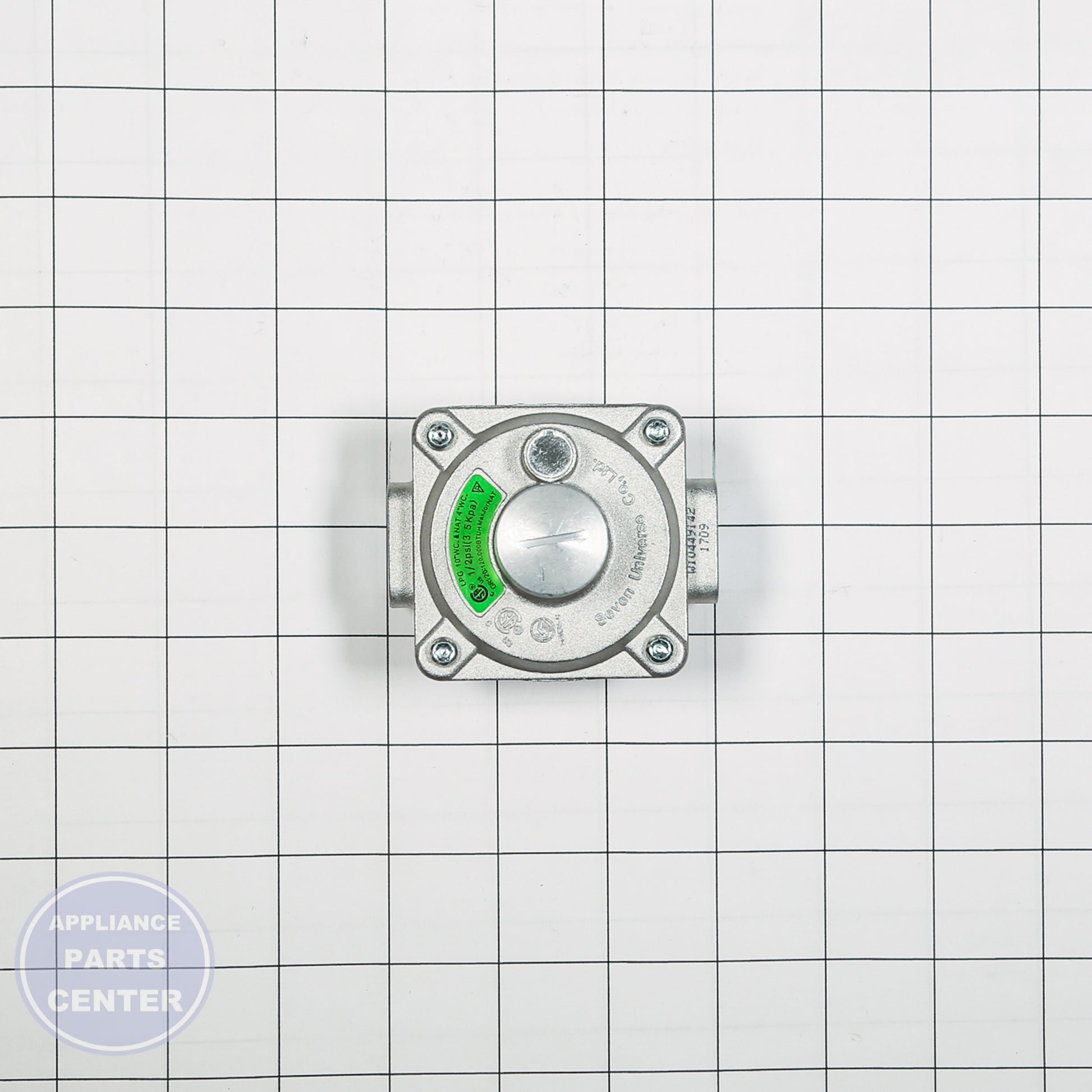 REGULATOR W11170853 - Side view with efficient measurements