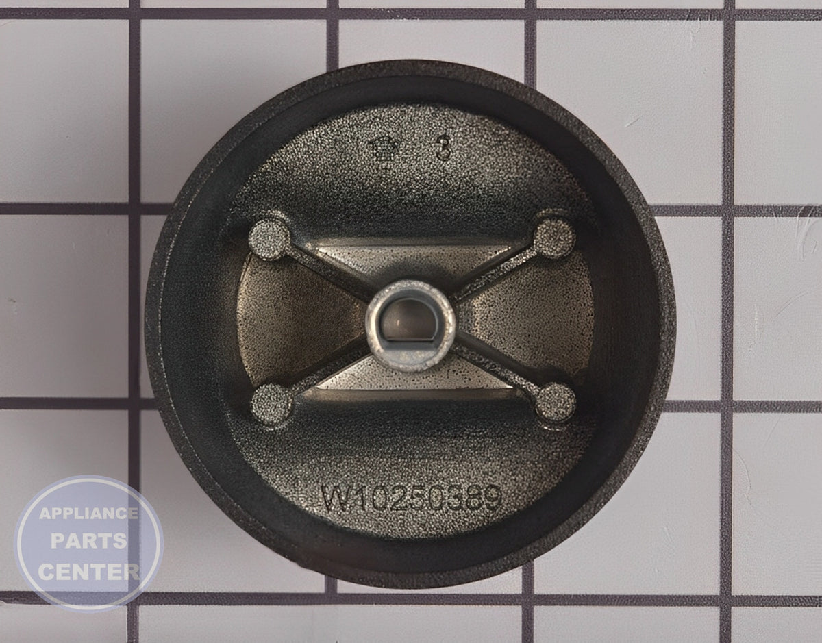Control Knob W11177673 - Side view with precise measurements